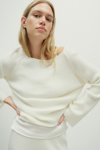 Rib-Knit Sweater