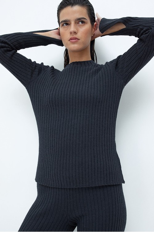 Rib-knit Top