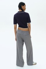 Wide-cut Pull-on Pants