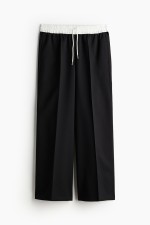 Wide-cut Pull-on Pants