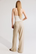 Wide-cut Pull-on Pants